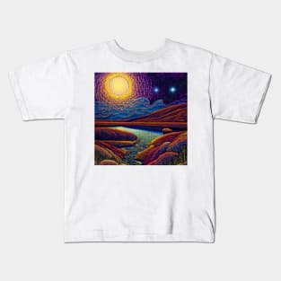 Summertime Swirls Kids T-Shirt